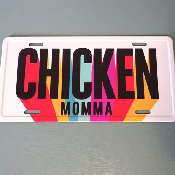 NWT Chicken Momma ‎ ( Mama ) License Plate for the Chicken Lovers - Picture 2 of 2
